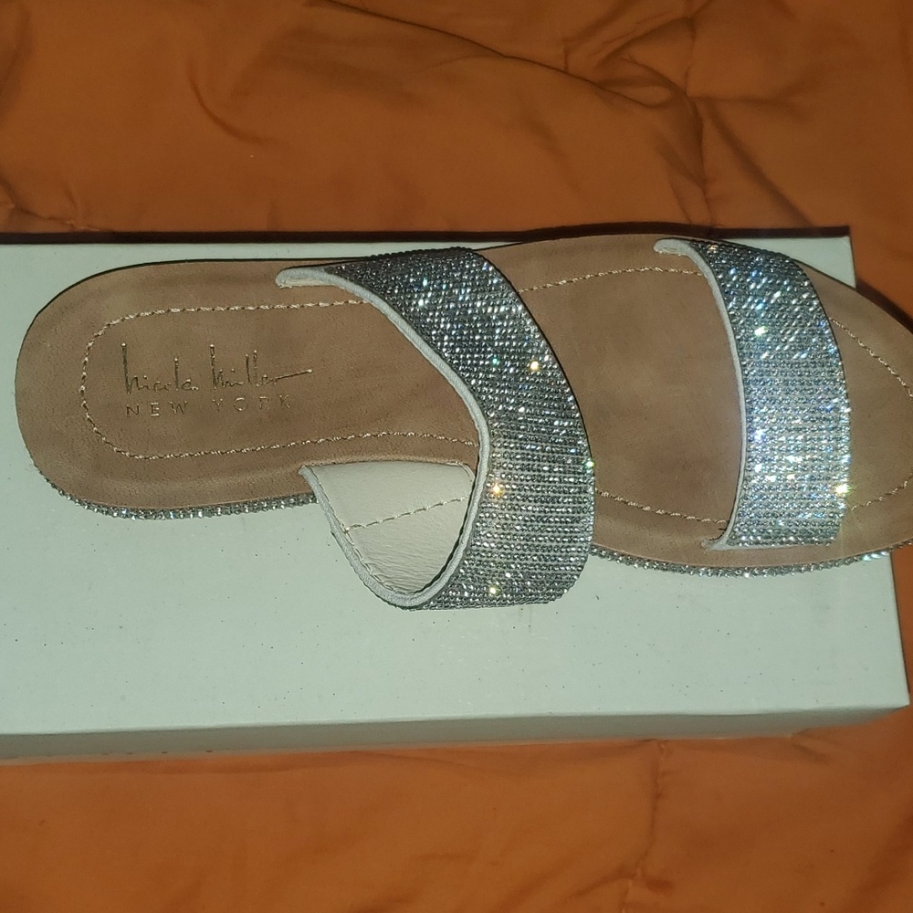 Nicole Miller New York rhinestones sandals